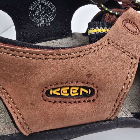 New With Flaws KEEN Brown Leather Hiking Sandals For Ladies. Size 8.5 - Picture 12 of 12